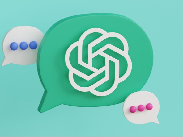 ChatGPT in speech bubble